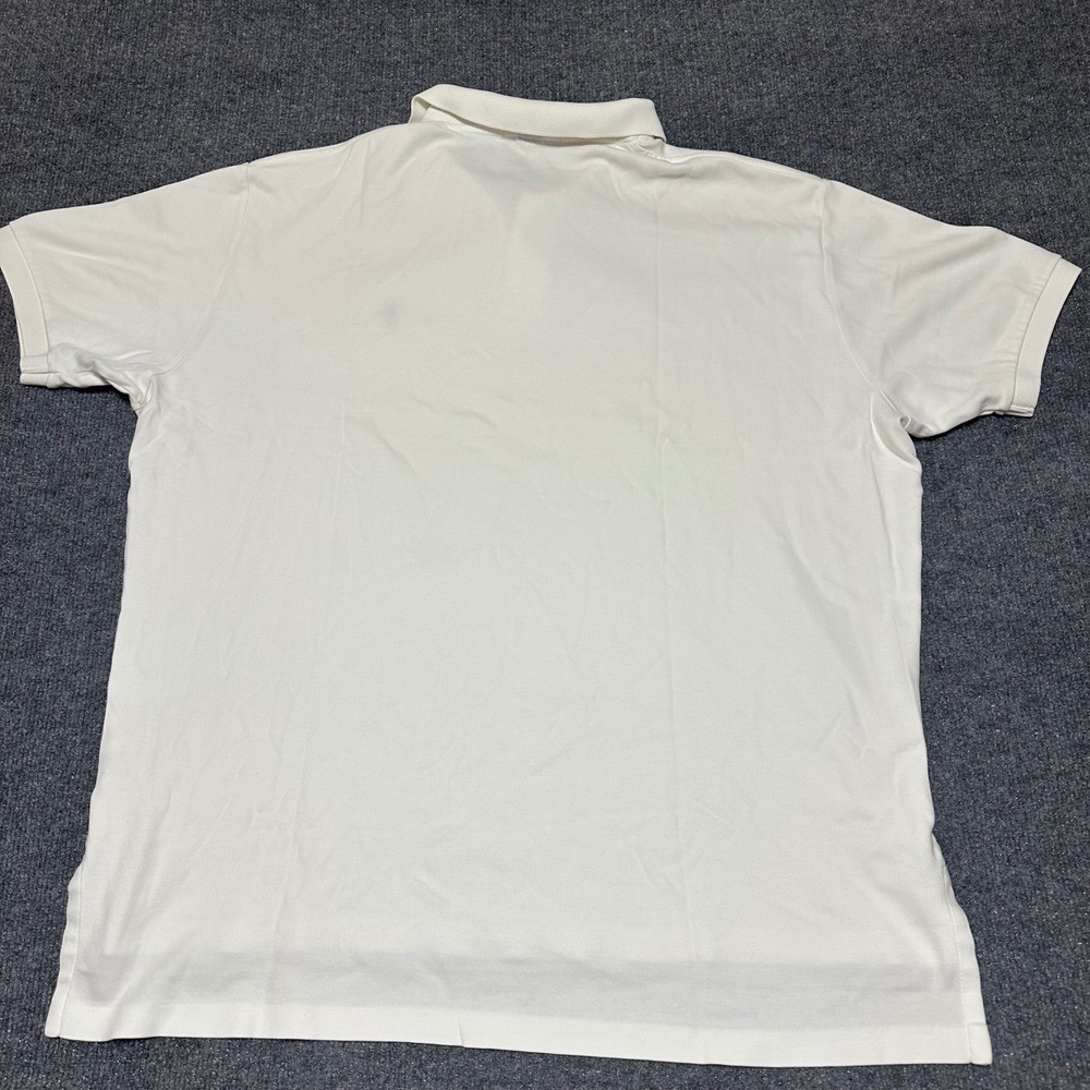 Polo Ralph Lauren Mens XL White Short Sleeve Cotton Pony Logo Polo Shirt - Picture 2 of 6